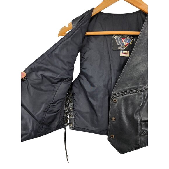 Classic Leather USA Made Black Vest M - Picture 4 of 9